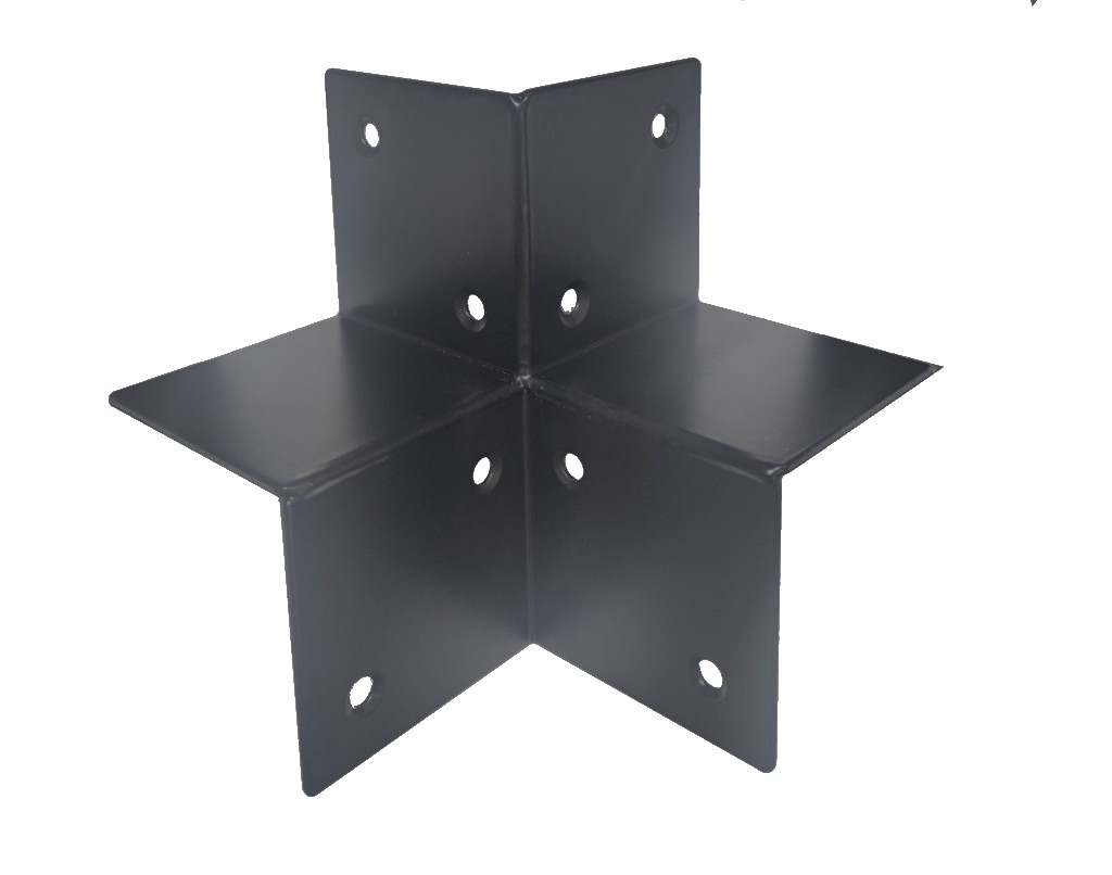Houtverbinding Zwart 115mm 3-model